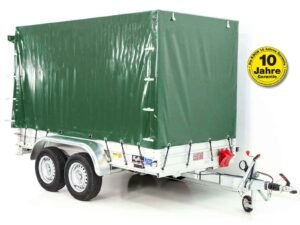 Koch Anhänger mit Plane 150x300cm 2600kg|Typ 7.26|Hochplane 180cm – Grün