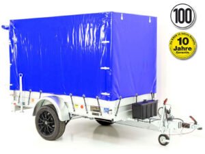 Koch-Anhänger „Edition 35“ 125x250cm 1300kg|Typ 4.13|Hochplane 160cm – Blau