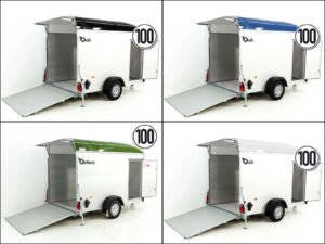 Debon Kofferanhänger C400 164x315cm H:200cm 1,3t|Alu, Polybug|Tür