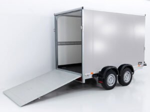 Vezeko Kofferanhänger 148x301cm Höhe:193cm 2,7t|Rampe|silber
