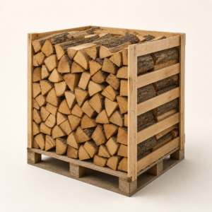 Kaminholz Eiche Kammergetrocknet – 33 cm, 1 RM auf Palette