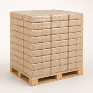 Holzbriketts Eckig Buche – 96 x 10 kg Palette, 960 kg